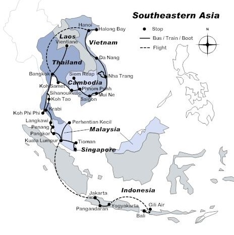 Southeastern Asia Route 2008